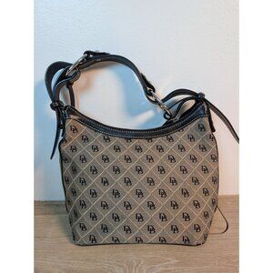 Dooney & Bourke Signature DB Quilt Monogram Hobo Women's Shoulder Bag Classic
